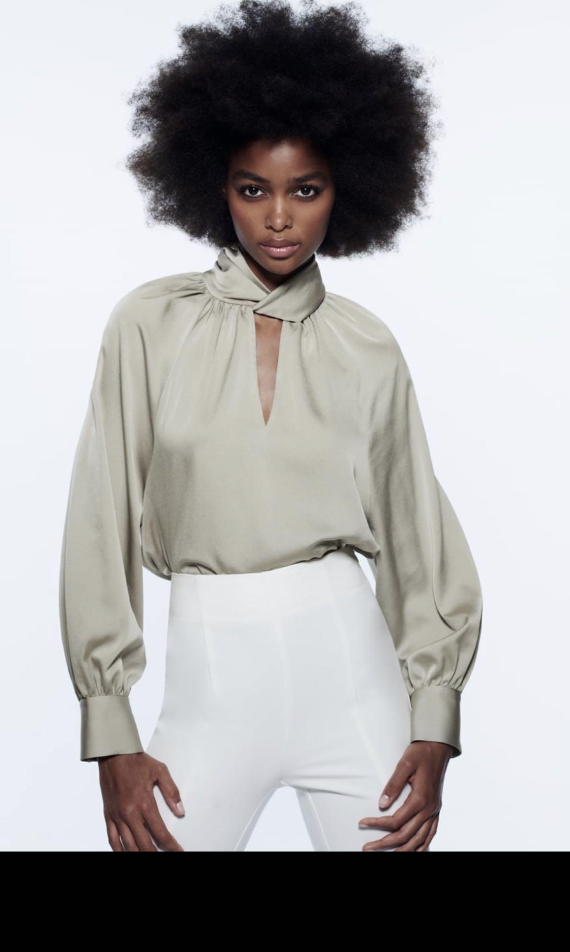 Blouse manche 2025 bouffante zara