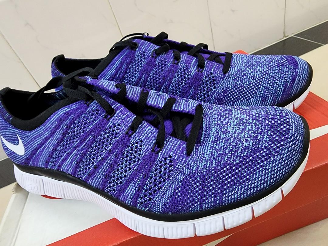 100 Nike Free Flyknit NSW Court Purple 599459 500 Carousell