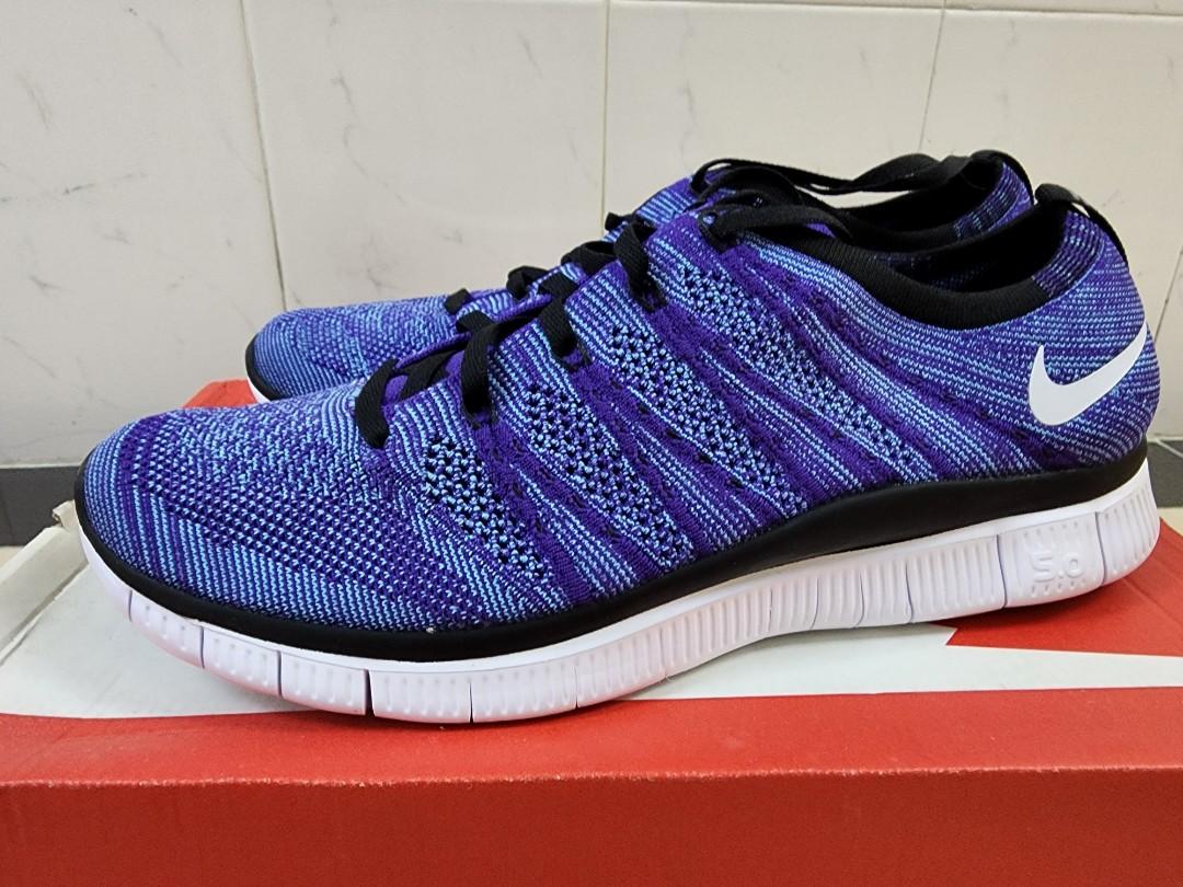 100 Nike Free Flyknit NSW Court Purple 599459 500 Carousell