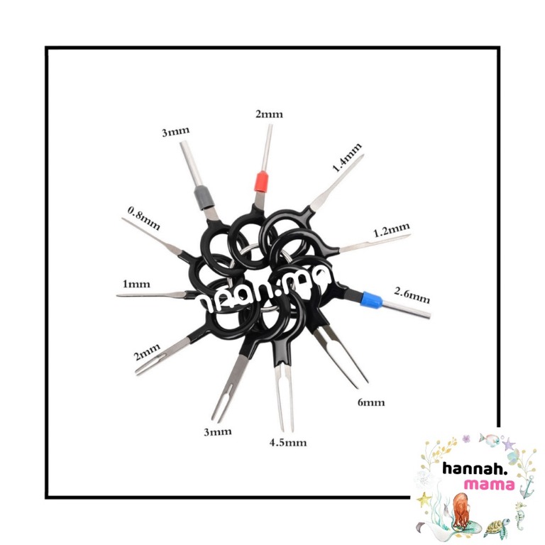 11pcs Car Plug Terminal Removal Tool Electrical Wire Crimp Connector