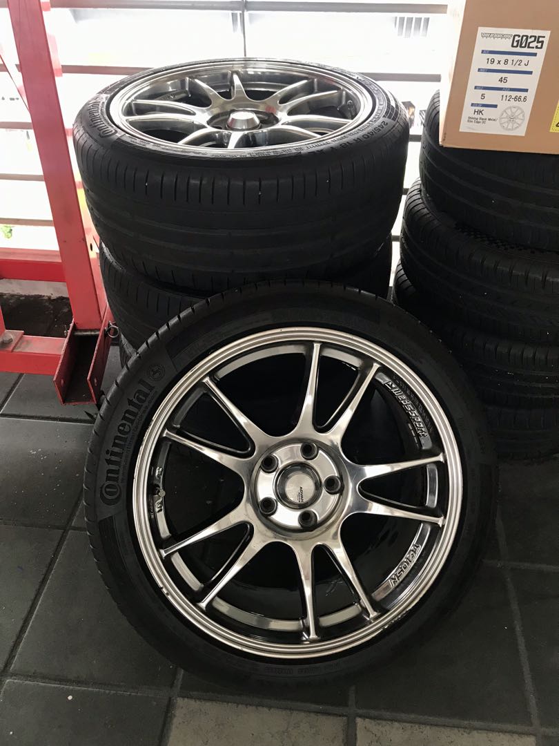 18” used rims and tyres, Car Accessories, Tyres & Rims on Carousell