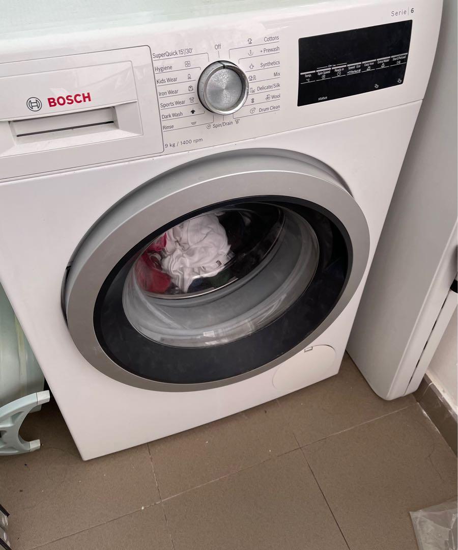 9kg Bosch Washing Machine (Series 6), TV & Home Appliances, Washing