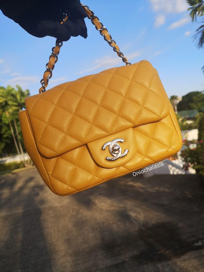 Mustard chanel bag hotsell