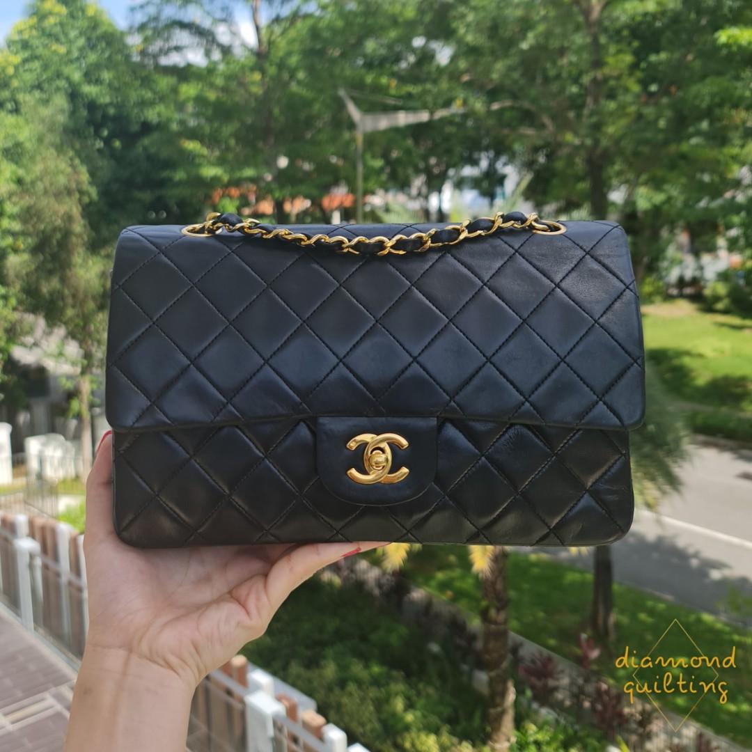 red classic chanel flap