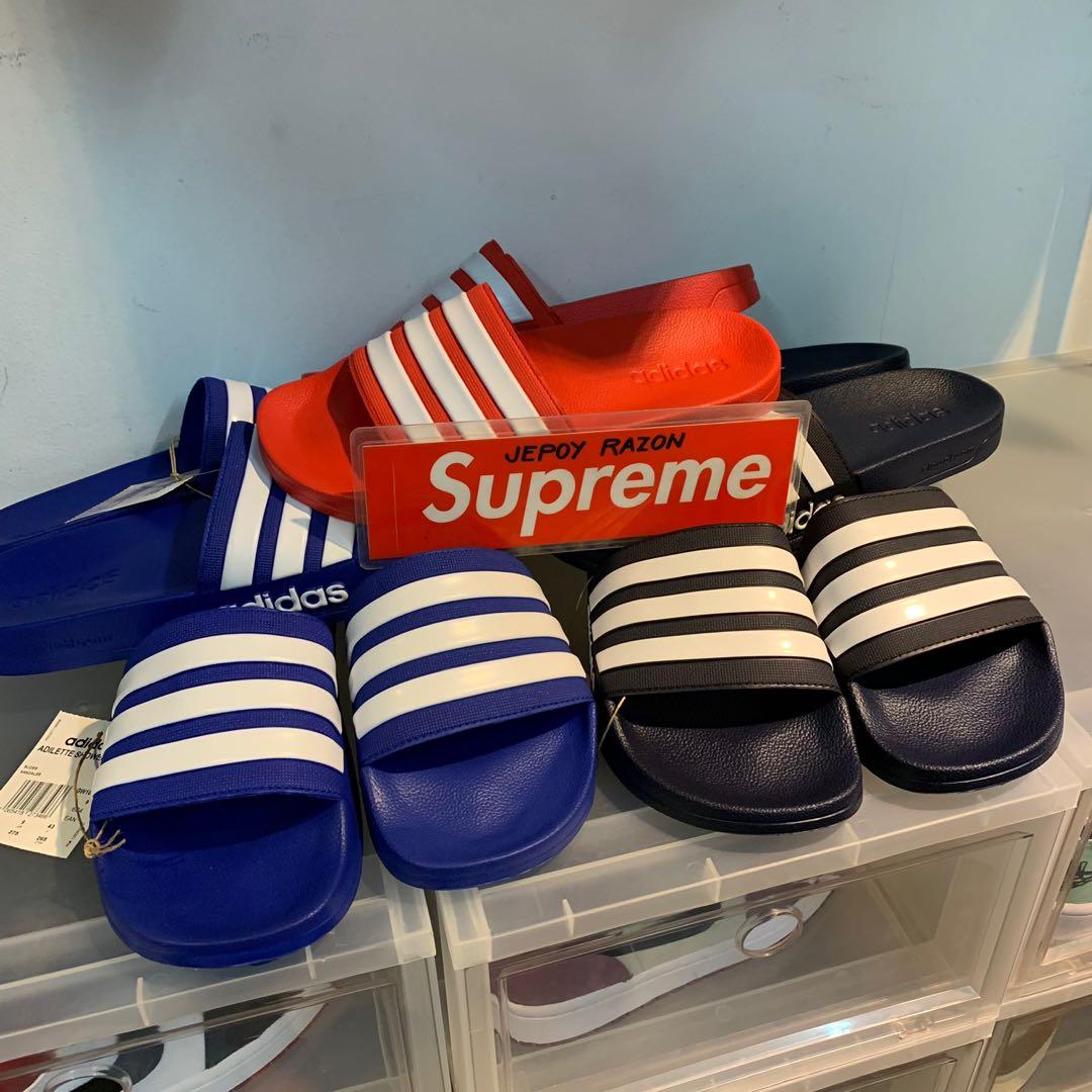 Adidas Adilette Shower Slides, Men's Fashion, Footwear, Slippers u0026 Slides  on Carousell