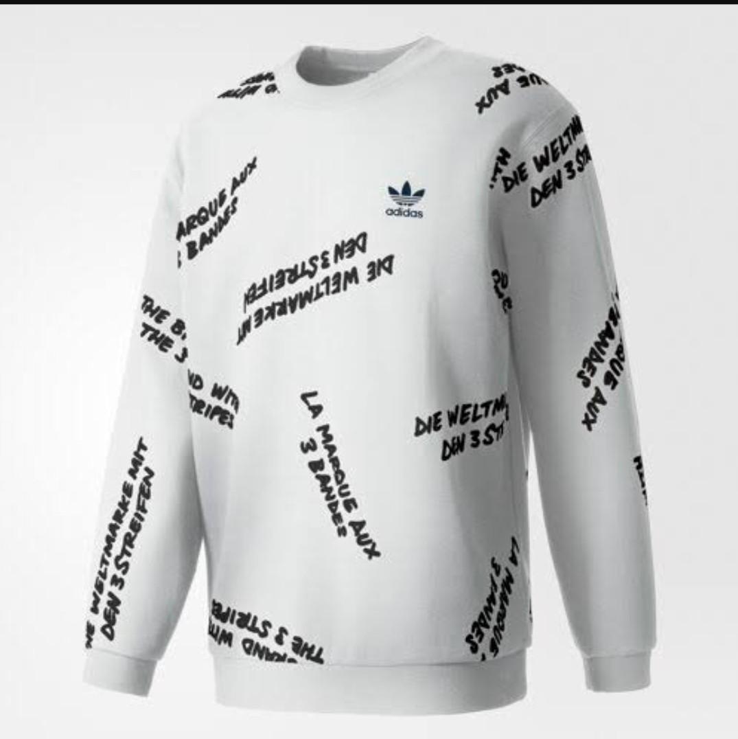 Adidas originals new york city graffiti crew herren-sweatshirt deals white