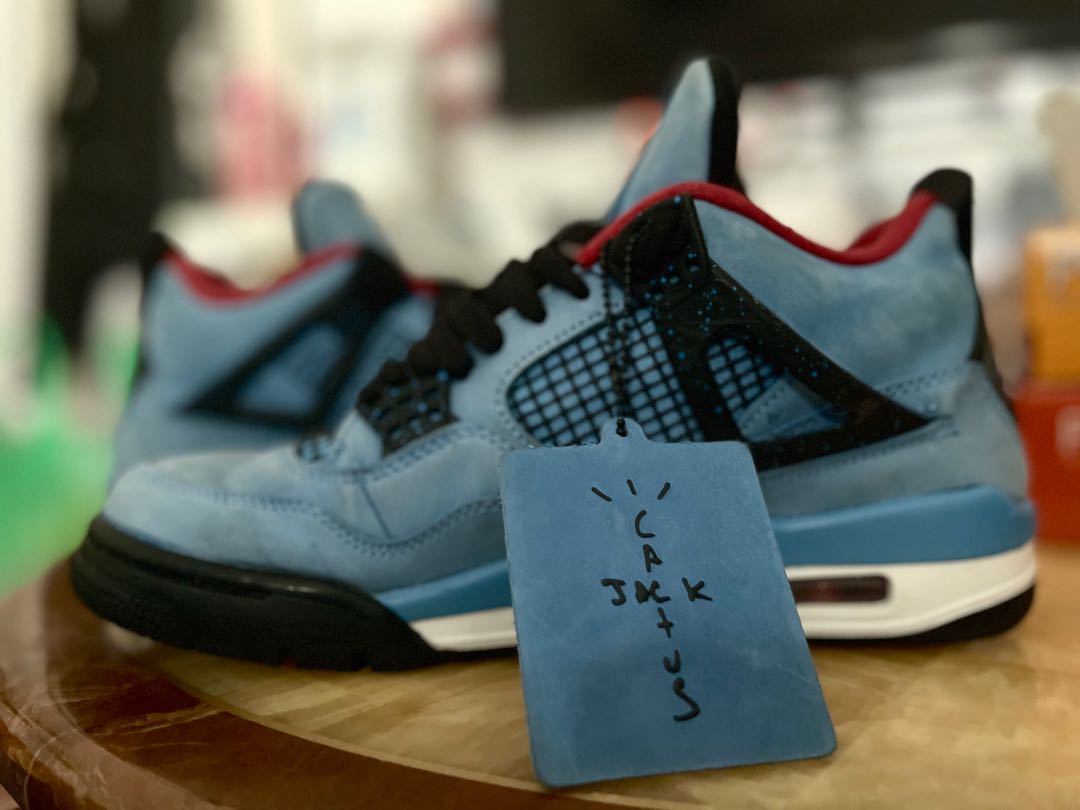 Air Jordan 4 Retro Travis Scott Cactus Jack Men s Fashion