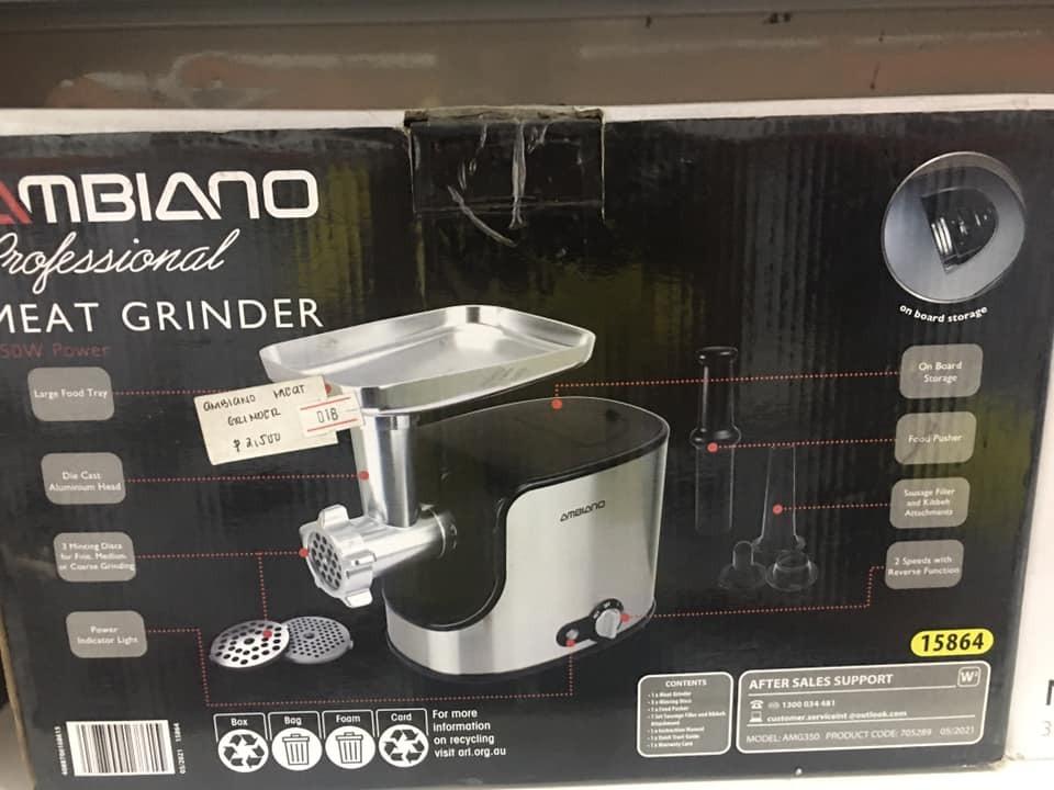 Ambiano Professional Meat Grinder, TV & Home Appliances, Kitchen