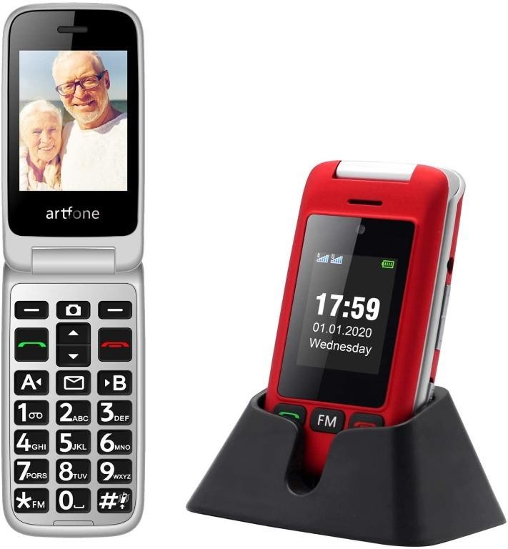 artfone C10 Big Button Mobile Phone for Elderly, Senior Flip Mobile ...