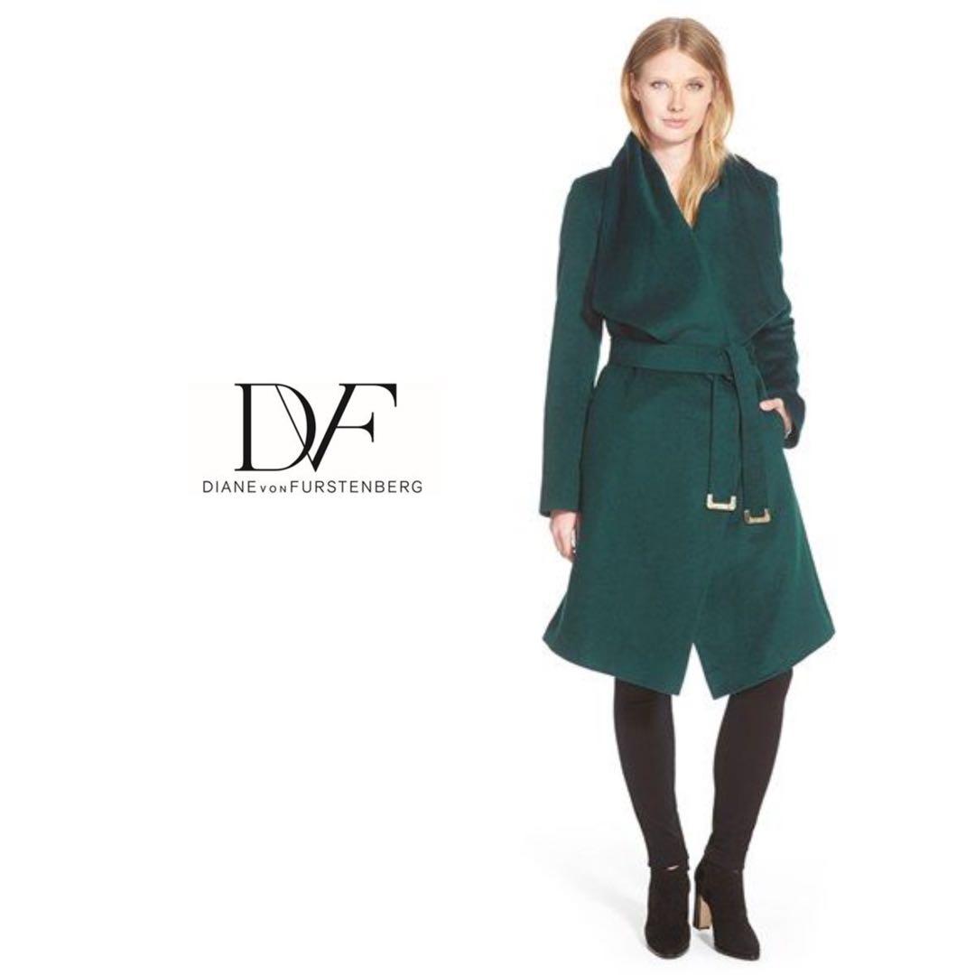 Dvf wrap coat hot sale