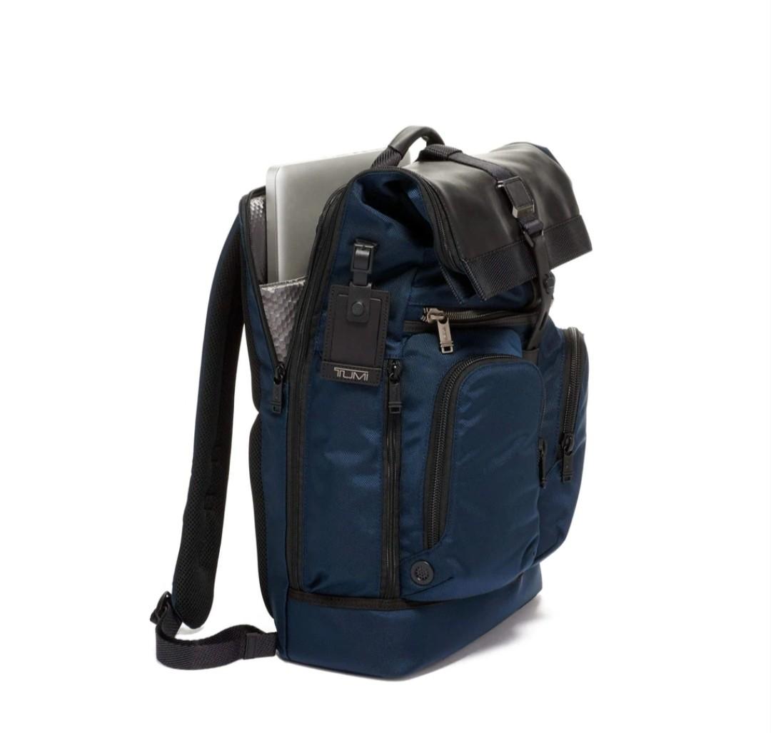 Authentic Tumi London Roll Top Backpack Men s Fashion Bags