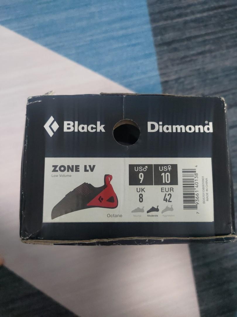 US9 EU42 Black Diamond Zone LV Climbing Shoes , Sports Equipment, Hiking &  Camping on Carousell
