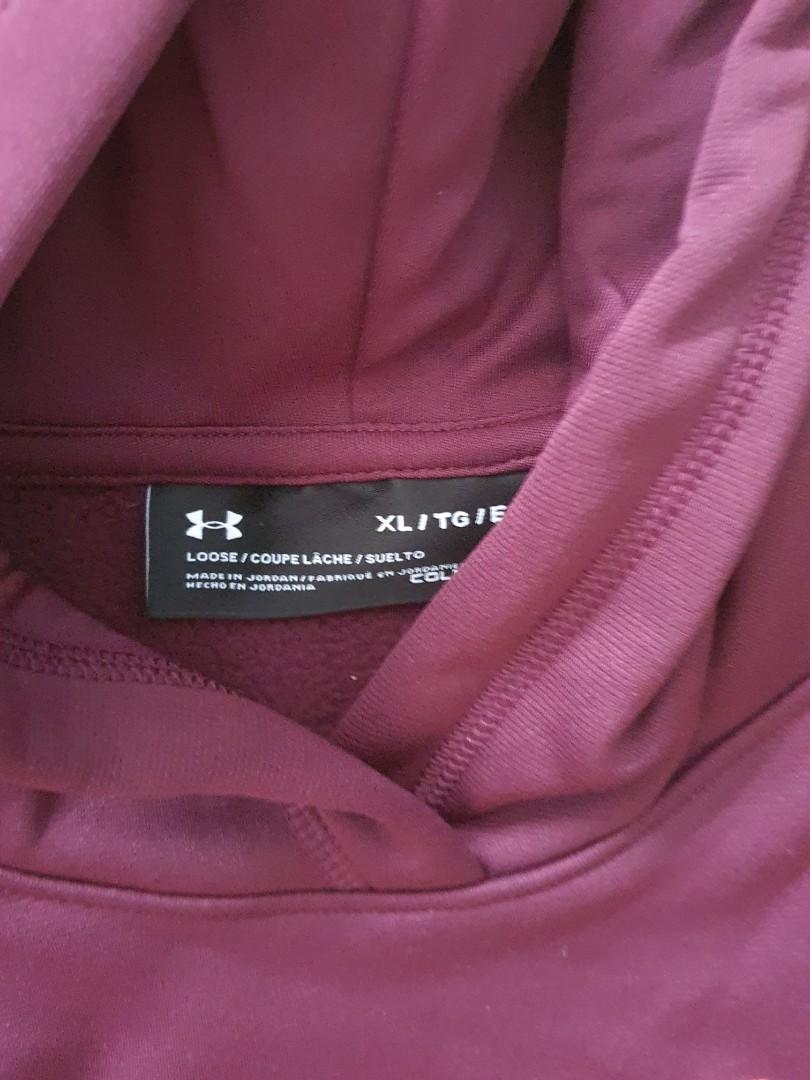Maroon under clearance armour hoodie