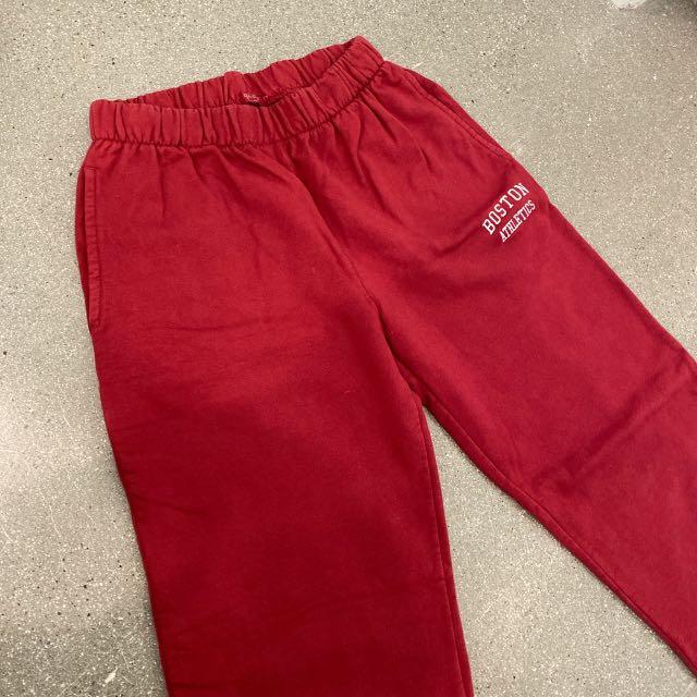 brandy melville red sweatpants, Fesyen 