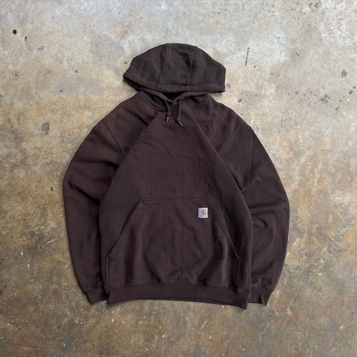 brown zip up hoodie carhartt