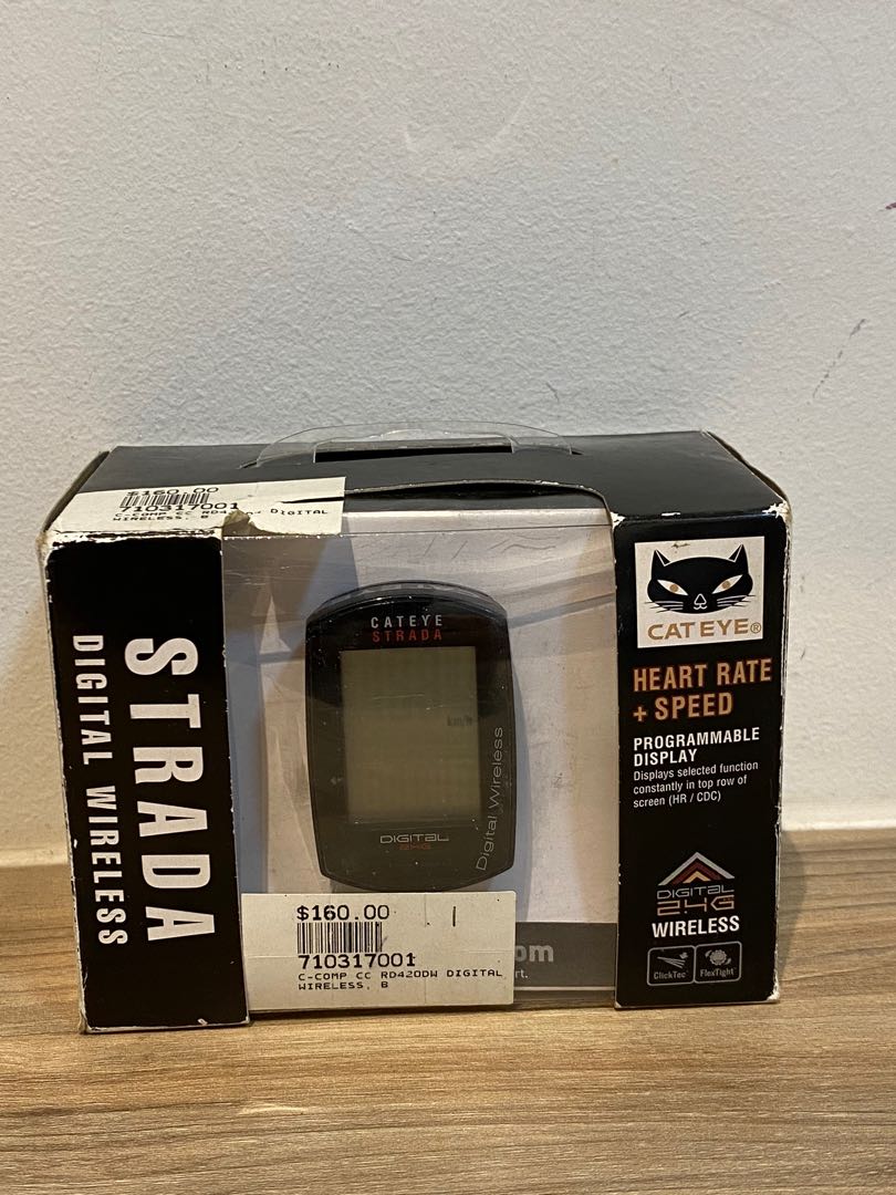 Speed CatEye Strada Digital Wireless Cycling Computer with Heart Rate NEW 