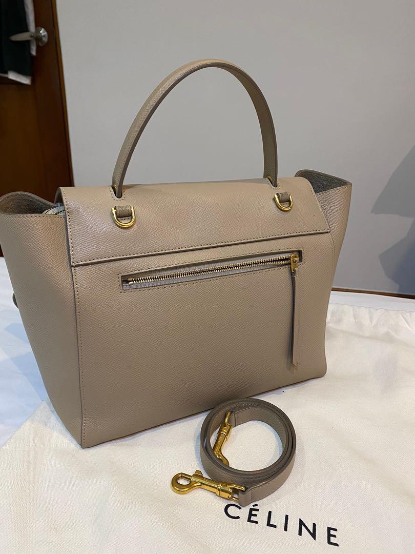 Celine belt taupe on sale