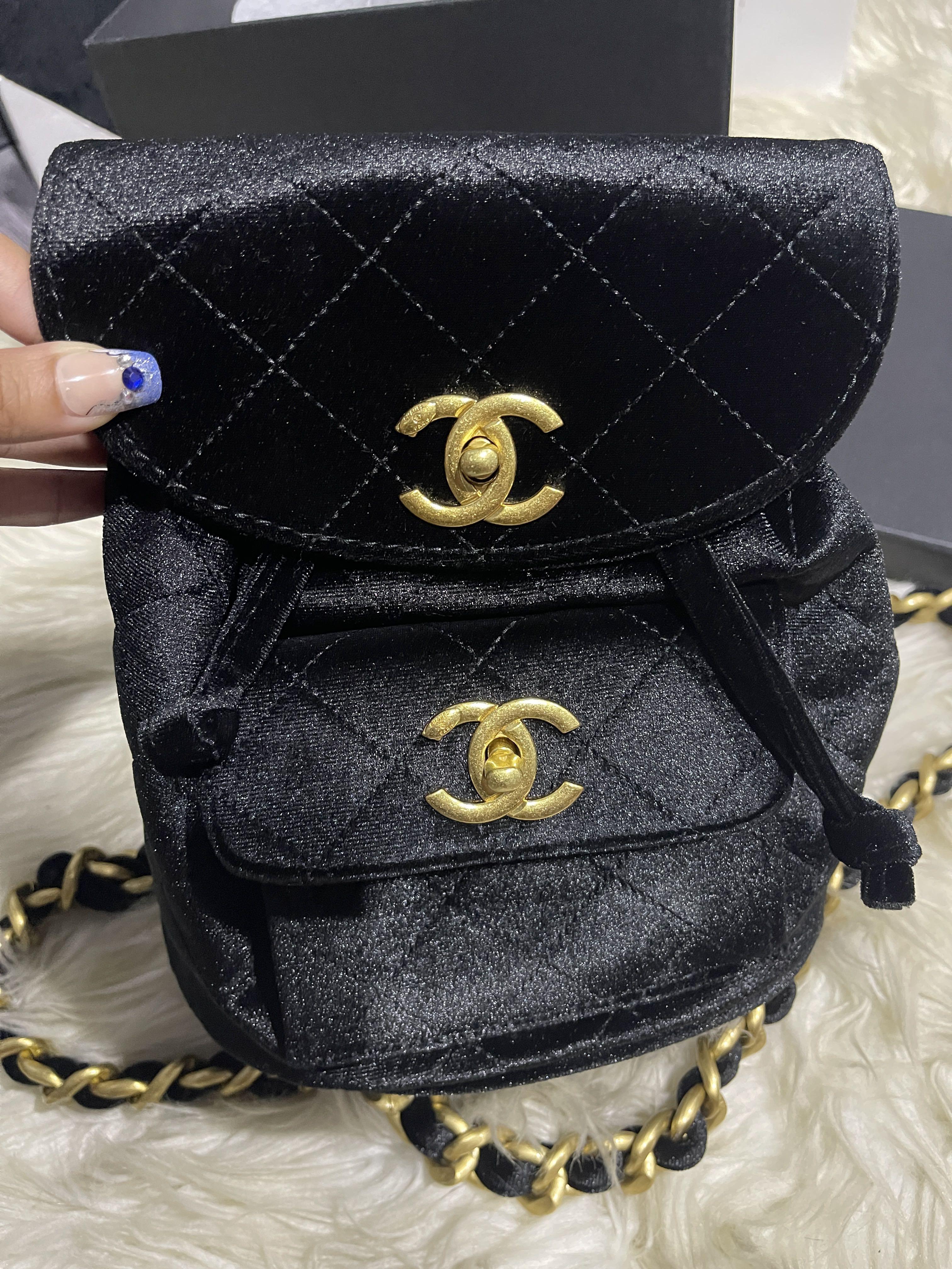 Chanel Velvet Mini bag pack