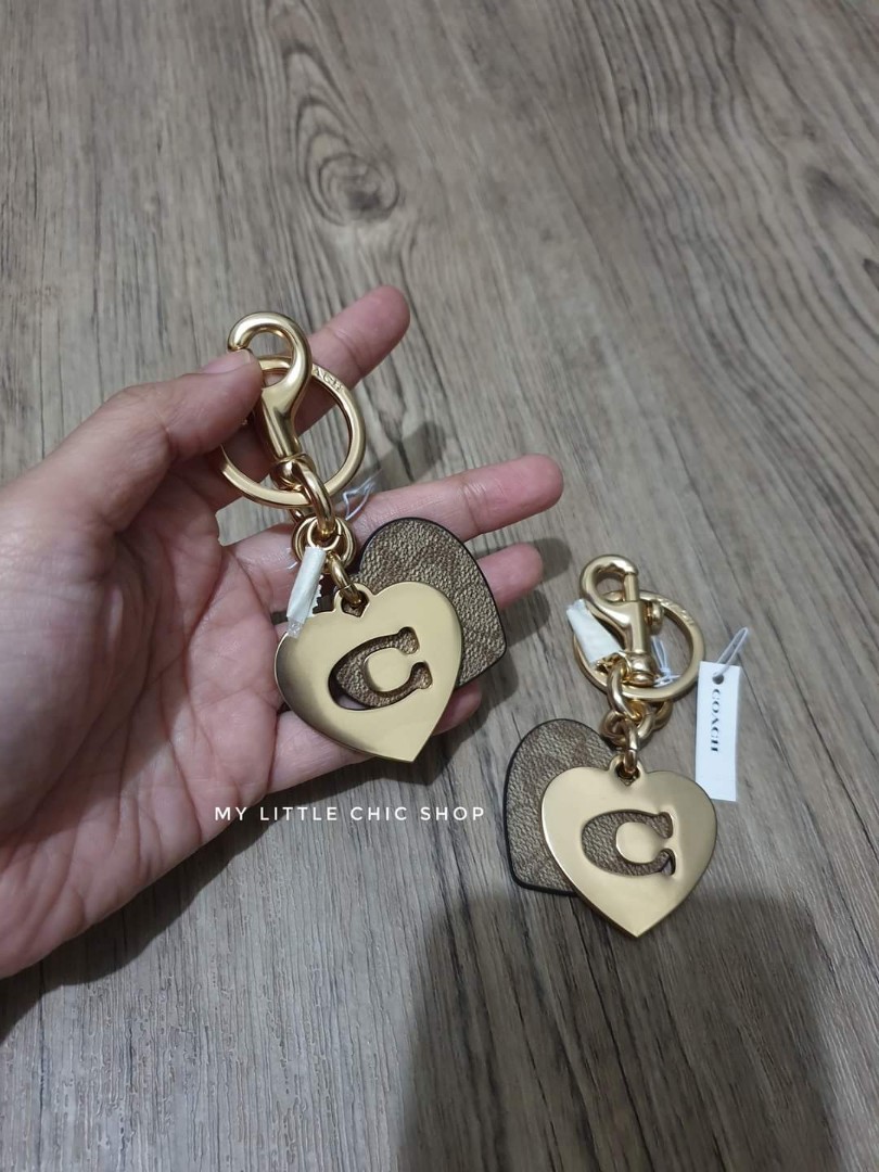 Coach Heart Key Chain