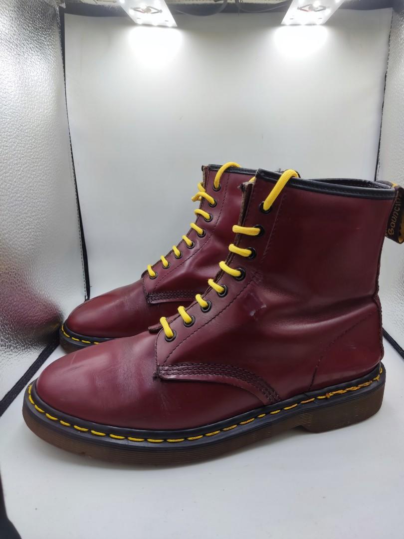 Dr martens cherry deals red made in england