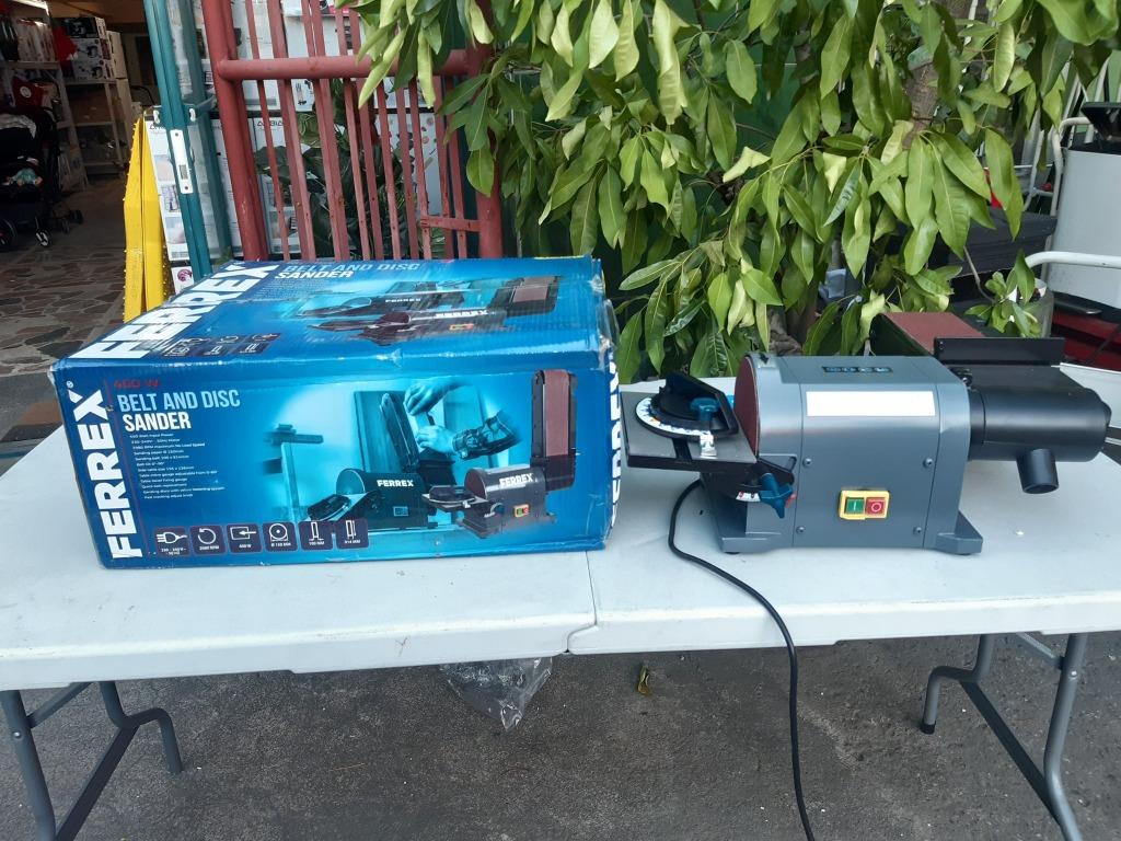 Ferrex Belt and Disc Sander 450W, Furniture & Home Living, Home ...