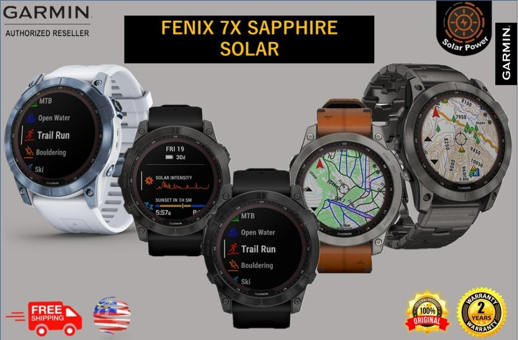 Garmin Fenix 7X Sapphire Solar GPS Smartwatch