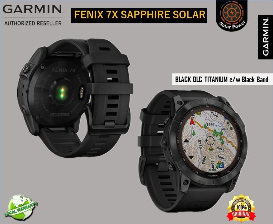 Garmin Fenix 7X Sapphire Solar Titanium GPS Watch