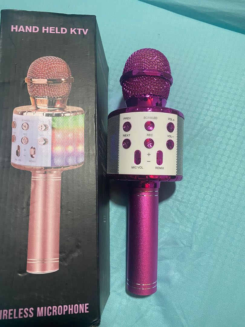 Hand held KTV with lights, Audio, Portable Music Players on Carousell