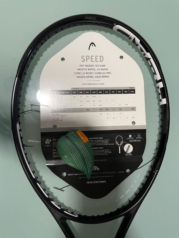 Head Speed pro 360+ all black limited edition novak djokovic endorsed