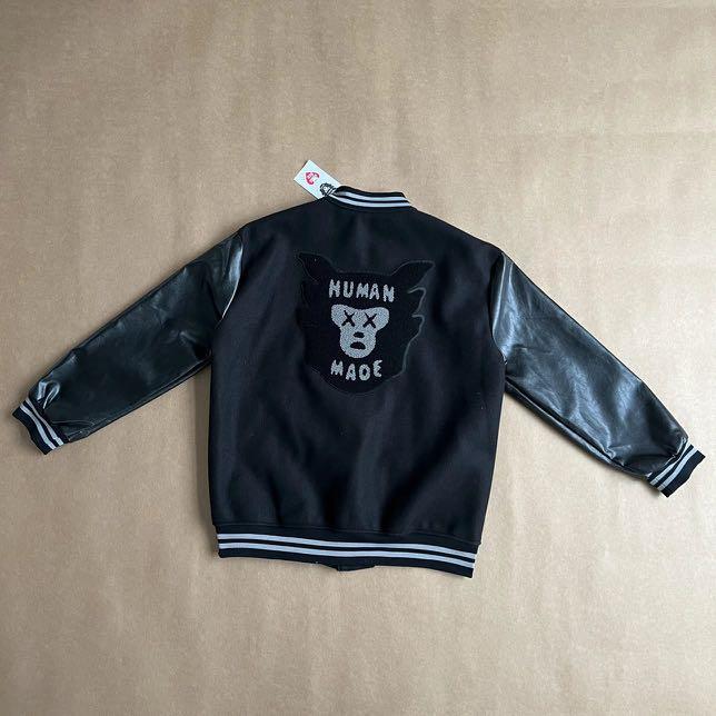 Human Made KAWS Varsity Jacket Black, Luxury, Apparel on Carousell