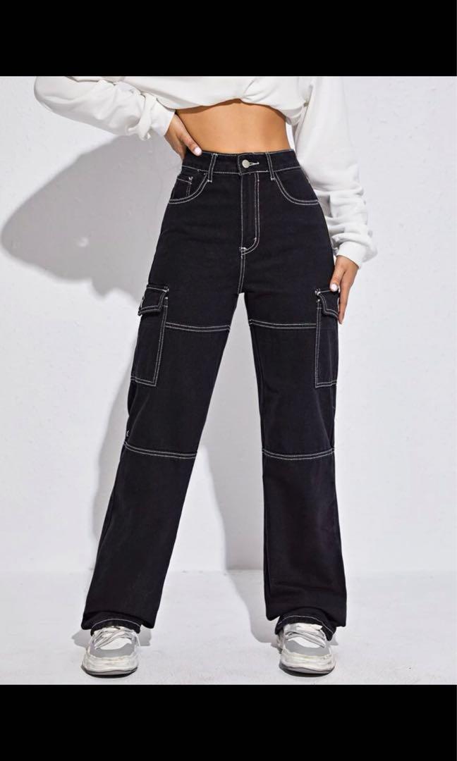 HW Stitch Jeans, Women's Fashion, Bottoms, Jeans & Leggings on Carousell