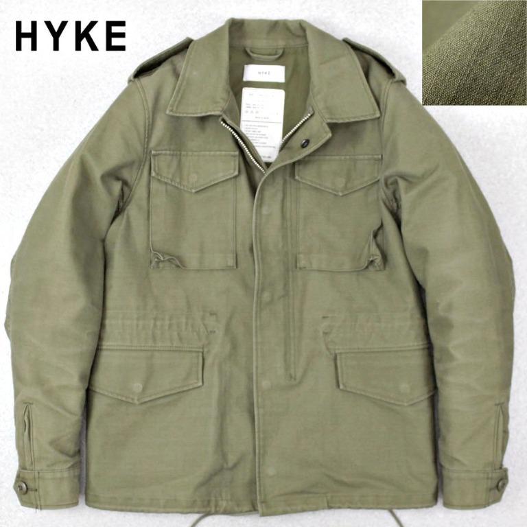 Hyke Cost Green Military Jacket美品綠色軍褸(日本製), 女裝, 外套及