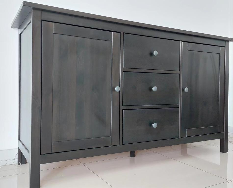 Ikea hemnes store sideboard black brown