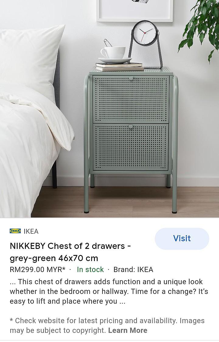 IKEA NIKKEBY CHEST DRAWER, Furniture & Home Living, Furniture, Shelves