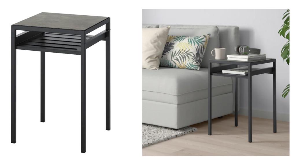 IKEA NYBODA Reversible Side Table (40 x 40 x 60cm), Furniture & Home