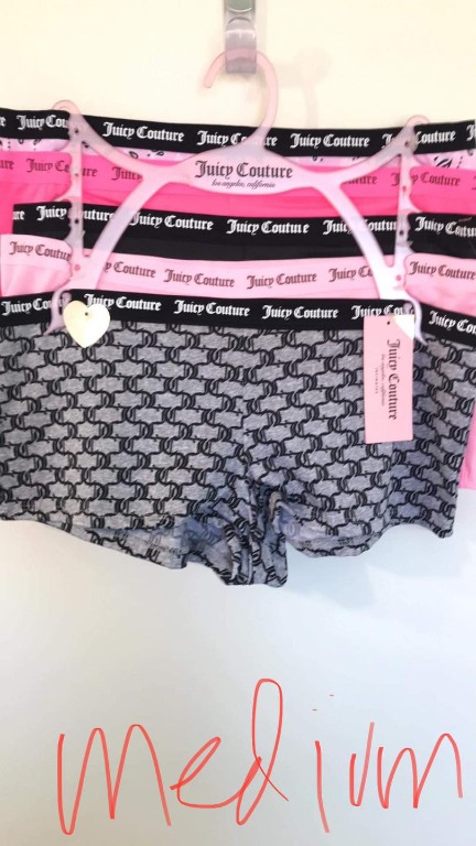 juicy couture panty underwear medium original sale onhand branded 1500  5pcs, Women's Fashion, Undergarments & Loungewear on Carousell