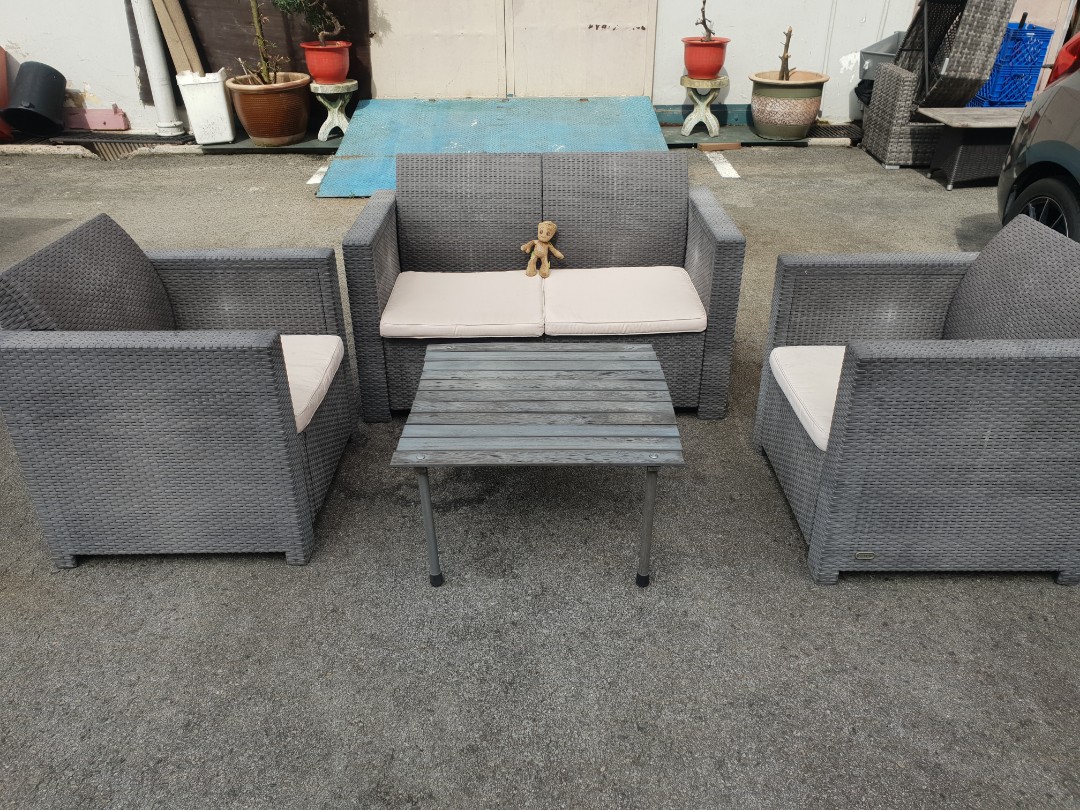 KETER Outdoor Patio Set, Furniture & Home Living, Outdoor Furniture on