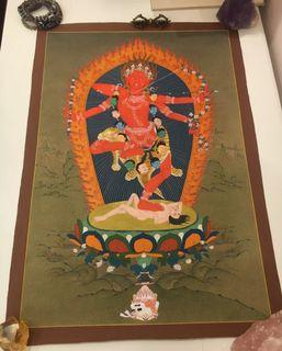 Authentic Genuine Kurukulle Thangka Tibet Goddess Fine Art Painting Kurukule Kurukula Deva 作明佛母唐卡🔥