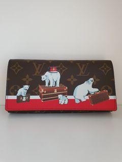 LV Xmas limited edition polar bear long wallet