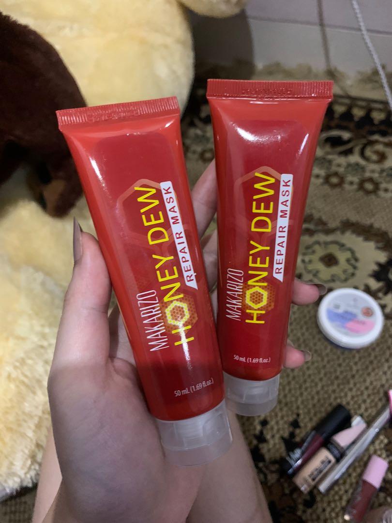 Makarizo Honey dew Hair mask, Kesehatan & Kecantikan, Perawatan Rambut