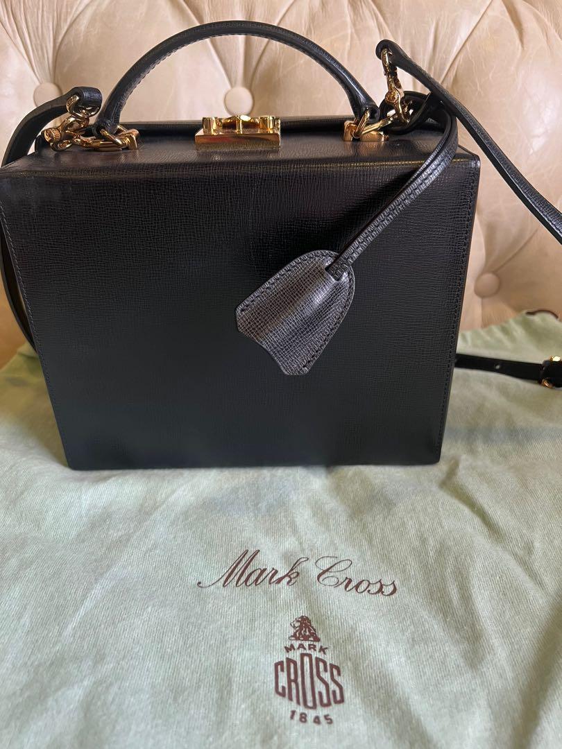 Mark Cross Small Brush Off Grace Box Bag in Black, Black. Size all.