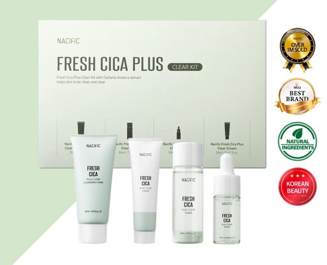 Nacific Fresh Cica Plus Clear Kit, Beauty & Personal Care, Face, Face ...