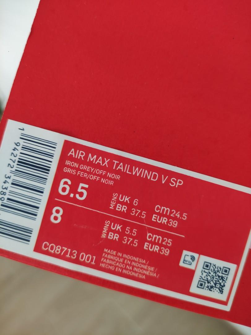 Nike Air Max Tailwind V Sp Men S Fashion Footwear Sneakers On Carousell