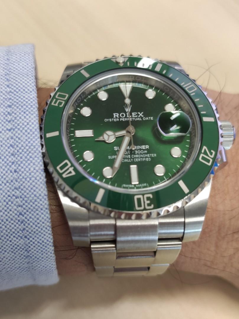 Nov 2018 Rolex Hulk Submariner 116610LV 