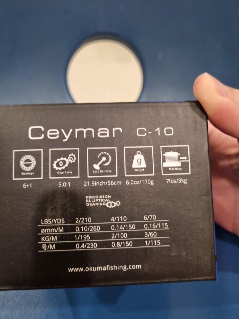 Okuma Ceymar C-10 Spinning Reel, Sports Equipment, Fishing on