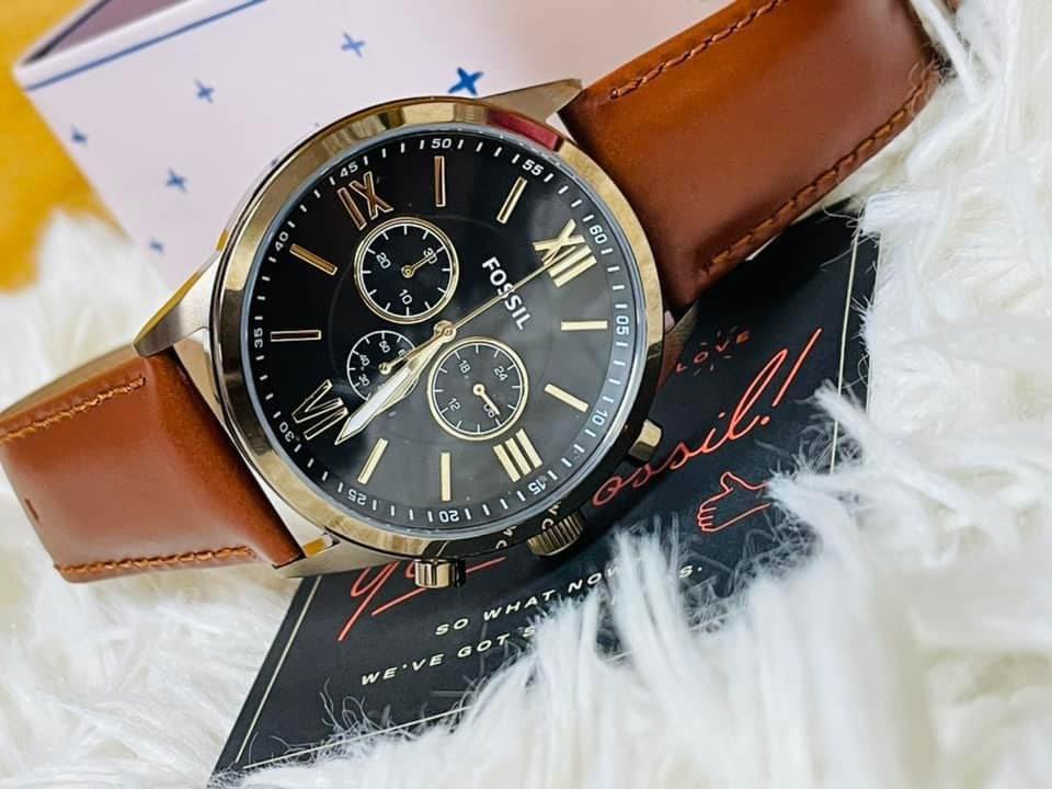 Fossil watch clearance leather wristband