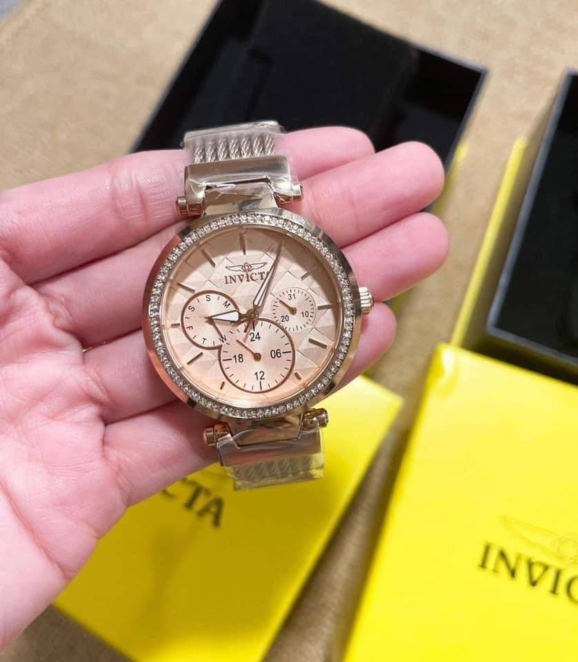 Invicta angel rose gold best sale
