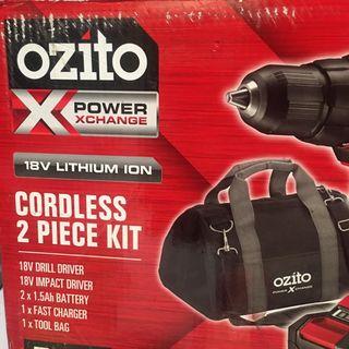 Ozito Cordless 2 Piece Kit
