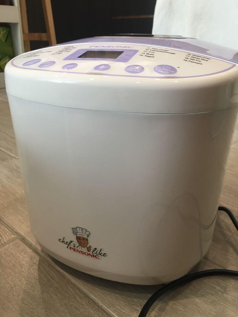 pensonic bread maker function