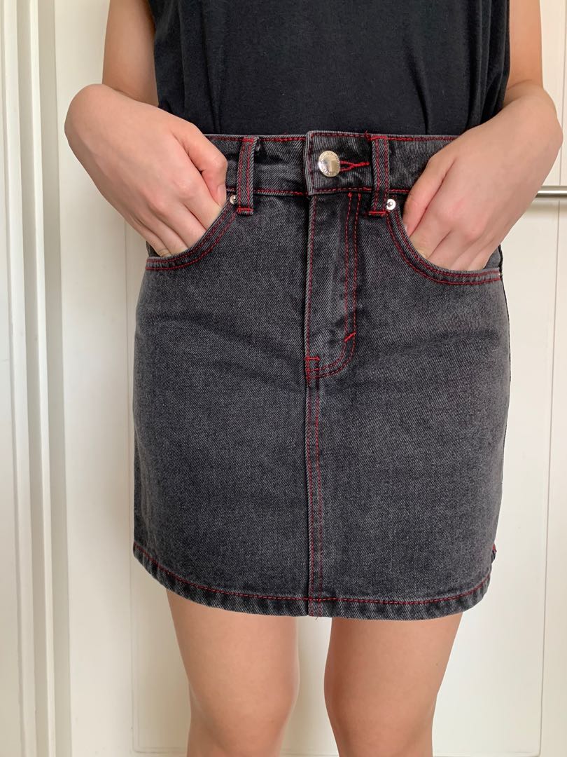 pomelo denim skirt, Fesyen Wanita, Pakaian Wanita, Bawahan di Carousell